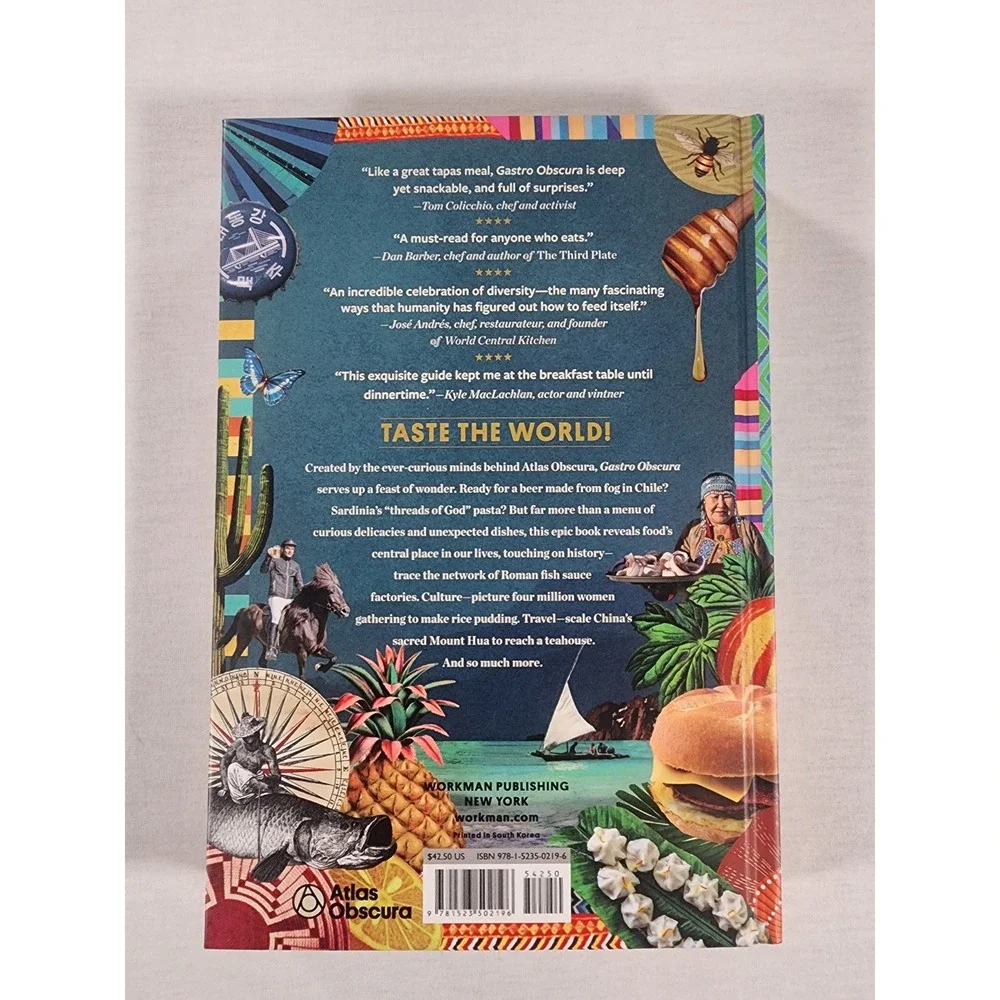 Gastro Obscura A Food Adventurers Guide Atlas Obscura Hardcover Book Wong Thuras